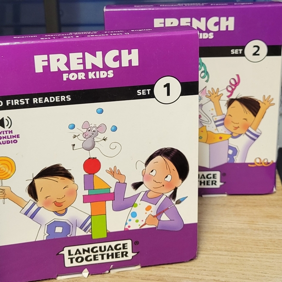 LANGUAGE TOGETHER French For Kids Books, Set 1 and 2 - PRE-OWNED - Picture 1 of 8